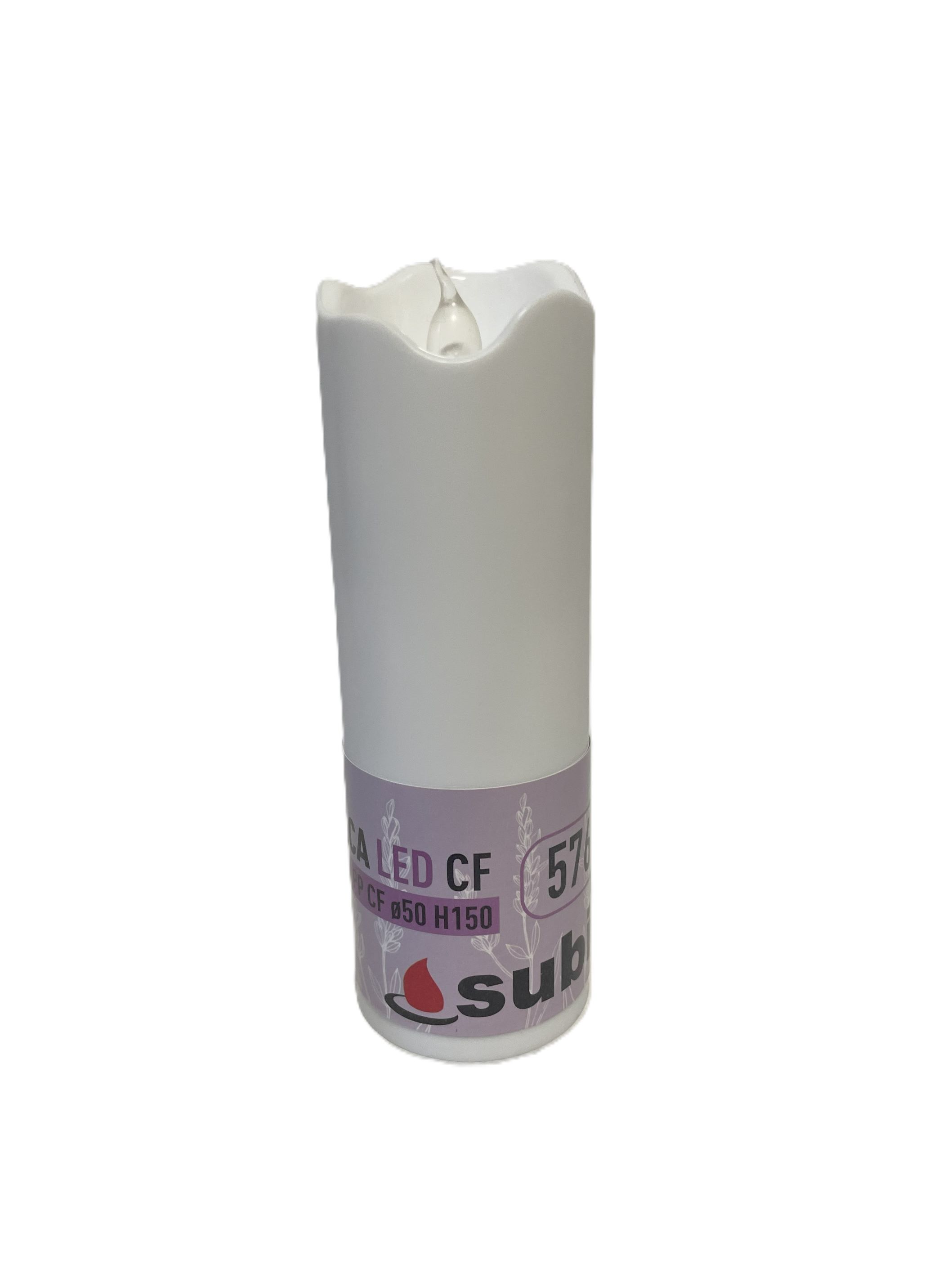 LED sviečka ECRU 15cm